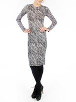 Thumbnail for your product : Derek Lam 10 Crosby Long Sleeve Zig Zag Dress