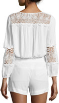 Thumbnail for your product : Joie Coastal Embroidered-Lace Top