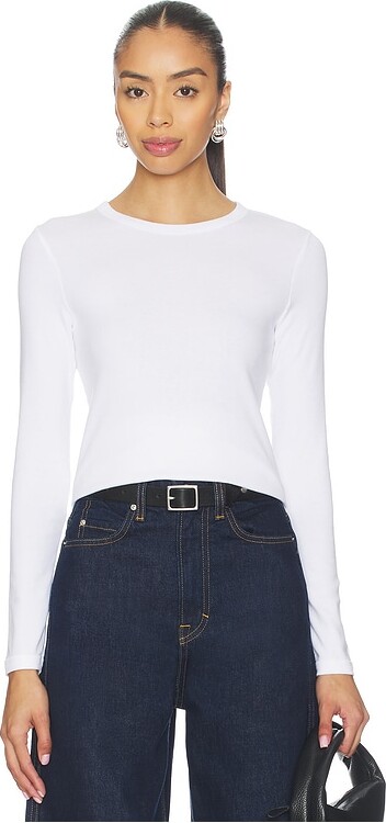 Enza Costa Supima Long Sleeve Tee