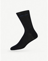 Thumbnail for your product : HUGO BOSS Men's Charcoal Logo Socks, Size: 7.5-8