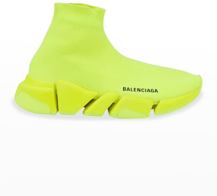 Balenciaga Speed Lt. 20 Fluorescent Knit Sock Sneakers - ShopStyle