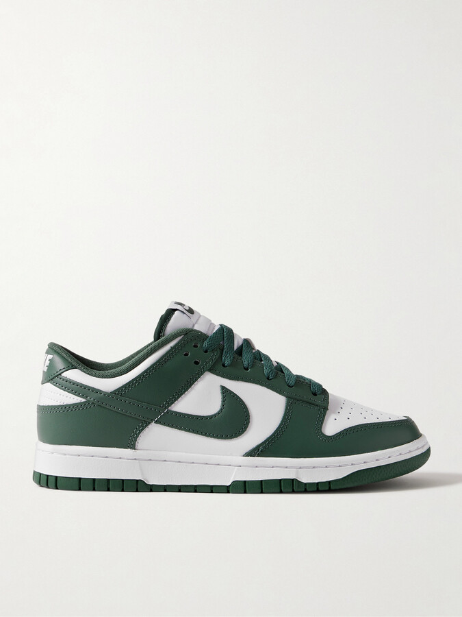 Nike Dunk Low Leather Sneakers - Green