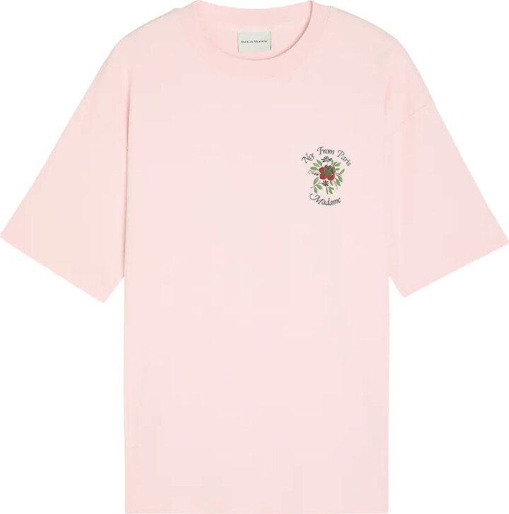 Drôle De Monsieur Slogan Rose print T-shirt