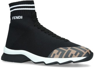 fendi print sock sneakers