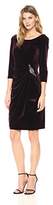 Thumbnail for your product : Alex Evenings Women's Velvet Dress with Sleeve and Hip Detail (Regular and Petite)