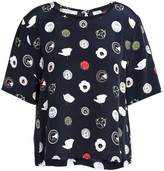 Thumbnail for your product : Equipment Printed Silk Crepe De Chine T-shirt