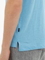 Thumbnail for your product : Onia Shaun Open-collar Linen-blend Polo Shirt - Mens - Blue