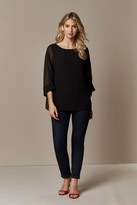 Thumbnail for your product : Wallis Black Sheer Overlay Blouse