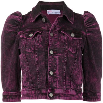 purple jean jackets