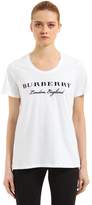 Burberry T-Shirt En Coton Avec Logo Brodé