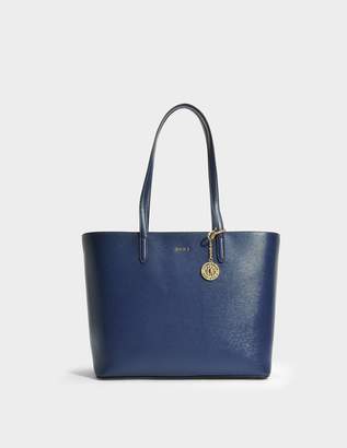 DKNY Bryant Large Tote Bag in Navy Sutton Textured Leather