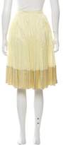 Thumbnail for your product : Burberry Pleated Knee-Length Skirt