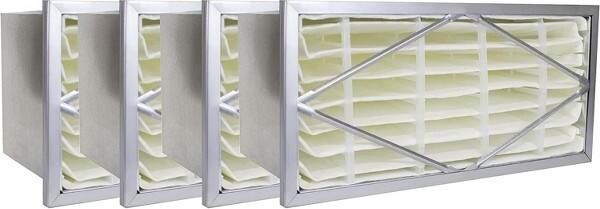 Filterbuy24x24x12AirFilter(4-Pack)PleatedMERV14HeaderRigidCellFiltersHVACReplacement(ActualSize:21.75x21.75x11.38)