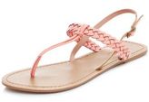 Thumbnail for your product : New Look Tan Leather Plaited T-Bar Strap Sandals