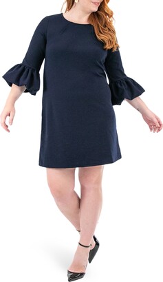 Nina Leonard Tie Dye Trapeze Dress with Pockets - 20750293