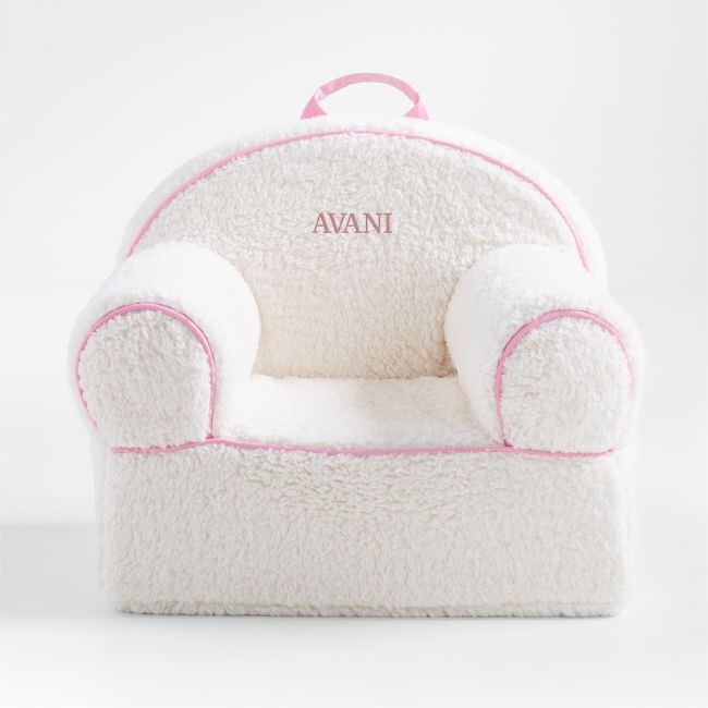 Large Sherpop Pink Sherpa Nod Chair