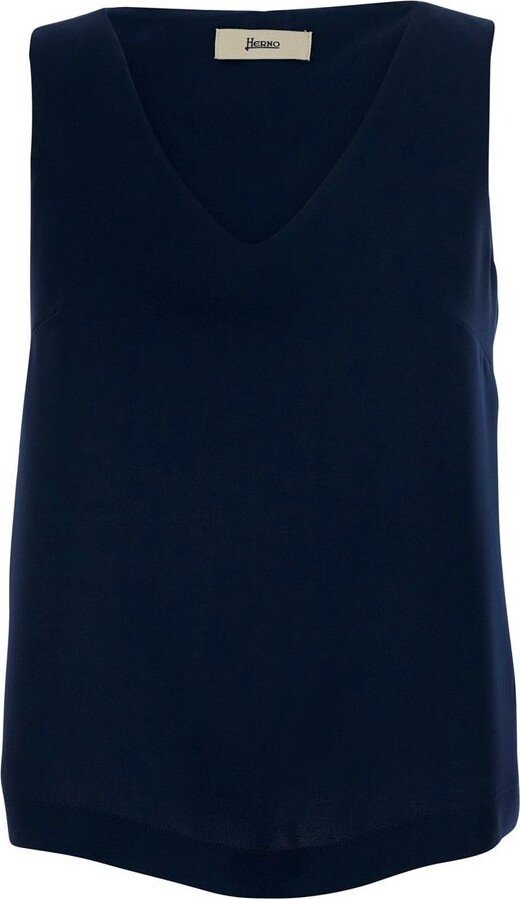 Herno Cady V-Neck Sleeveless Top