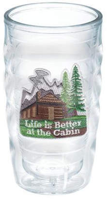Tervis Tumbler Great Outdoors Life is Better at the Cabin 10 oz. Plastic Every Day Glass Lid Included: No
