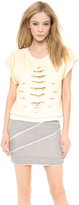 Thumbnail for your product : Jay Ahr Short Sleeve Crystal Pullover