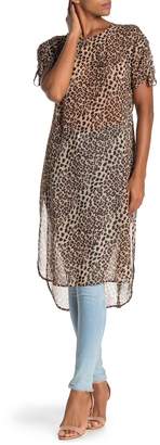 Vince Camuto Leopard Print High/Low Tunic