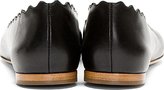 Thumbnail for your product : Chloé Black Leather Scalloped Ballerina Flats