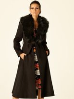 Thumbnail for your product : M&Co Faux fur fit and flare coat