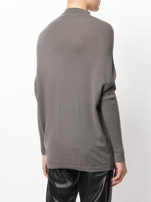 Rick Owens cape knitted sweater
