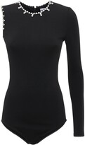 Thumbnail for your product : Area Embellished Asymmetric Sleeve Bodysuit