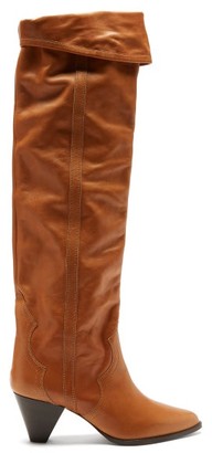 tan over the knee boots uk
