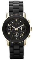 Thumbnail for your product : Michael Kors Runway Goldtone Stainless Steel & Rubber Bracelet Watch