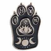 Thumbnail for your product : Zonfer Dripping Oil Gothic Magic Cat Paw Brooch Enamel Pin Witch Footprints Moon Star Pins Badges