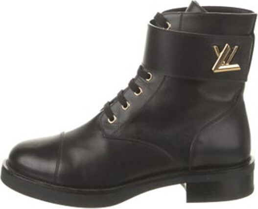 Louis Vuitton 2015 Leather Combat Boots - ShopStyle