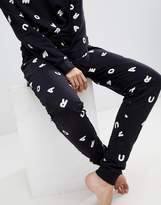 Thumbnail for your product : ASOS Tall Lounge Multi Letter Jogger