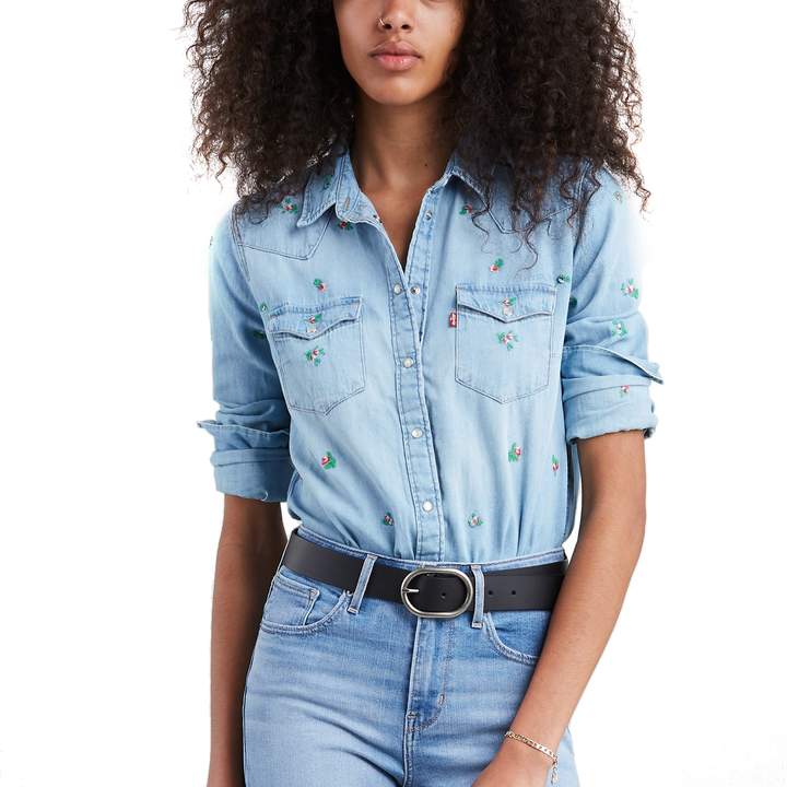 womens denim shirt levis