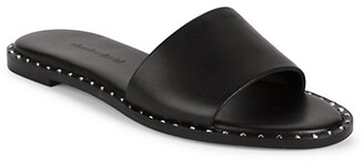 Charles David Studded Leather Slides