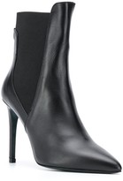 Thumbnail for your product : Patrizia Pepe Elastic-Panel Stiletto Ankle Boots