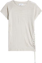 Iro Linen T-Shirt with Lace-Up Side 
