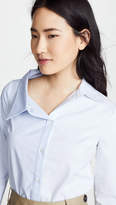 Thumbnail for your product : Monse Split Stripe Cotton Shirt
