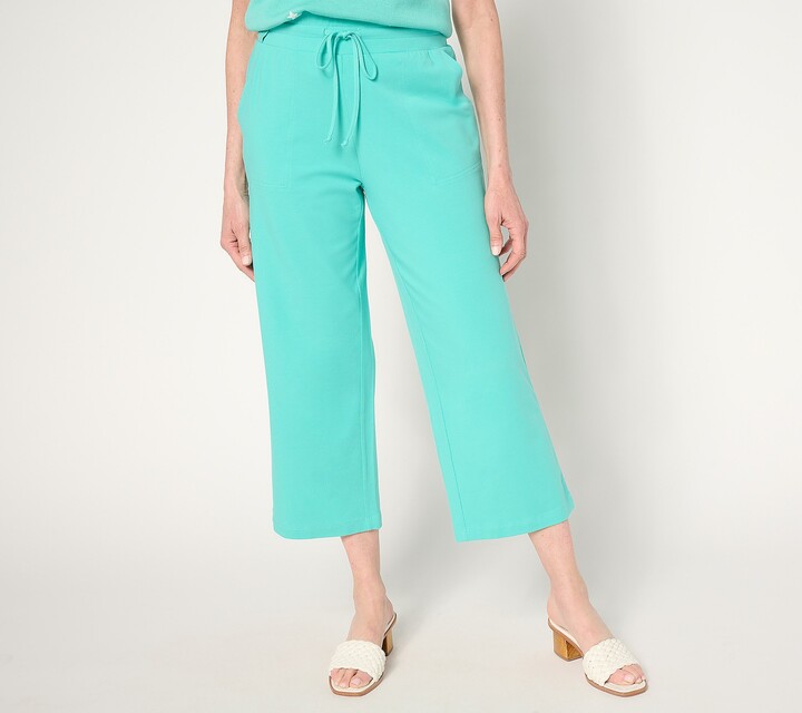 As Is Belle by Kim Gravel Reg TripleLuxe Knit Cropped Pants