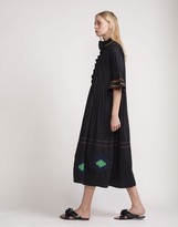 Thumbnail for your product : Cynthia Rowley Polished Cotton Embroidered Maxi Dress