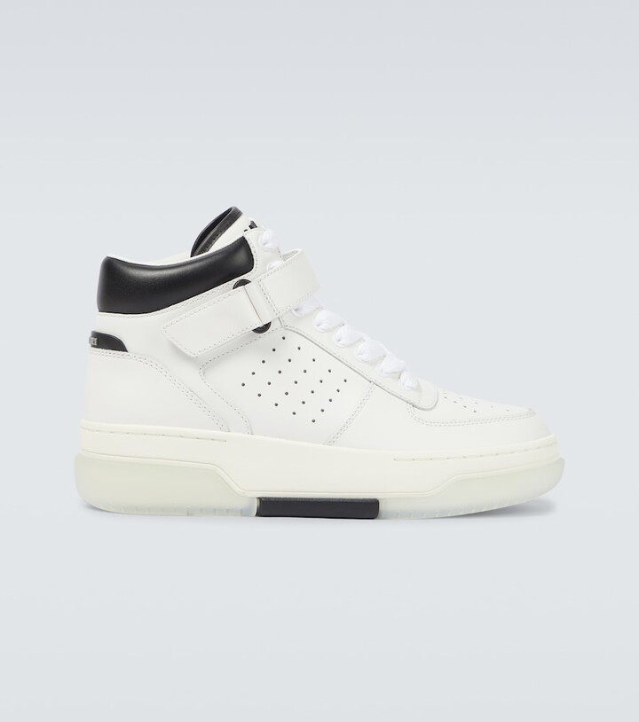 Amiri Stadium high-top leather sneakers - ShopStyle