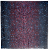 Thumbnail for your product : McQ New Animal blue and pink silk scarf