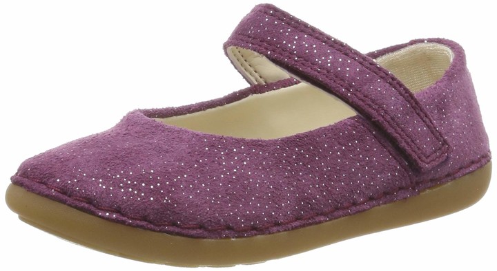 clarks flats purple