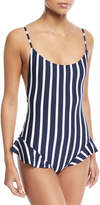 Thumbnail for your product : Milly Bondi Vertical-Stripe One-Piece Swimsuit