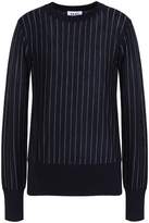 Thumbnail for your product : DKNY Pinstriped Merino-Wool Sweater