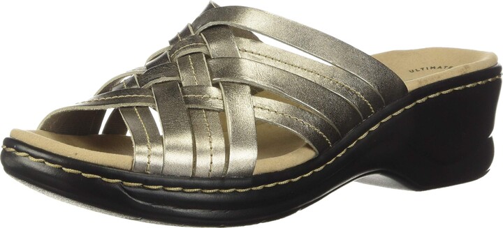 clarks silver sandals