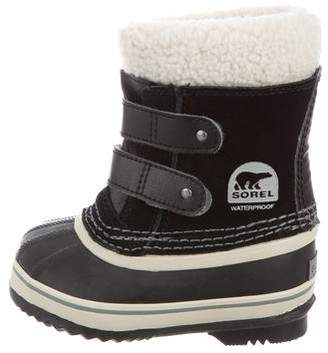 Sorel Girls' Shearling-Trimmed Sow Boots