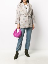 Thumbnail for your product : Alanui Flowers Melting Pot intarsia-knit cardigan