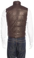 Thumbnail for your product : Brunello Cucinelli Quilted Leather Reversible Gilet
