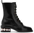 nicholas kirkwood casati embellished leather boots black